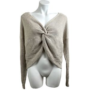 Hollister twisted front knitted sweater. Size M.